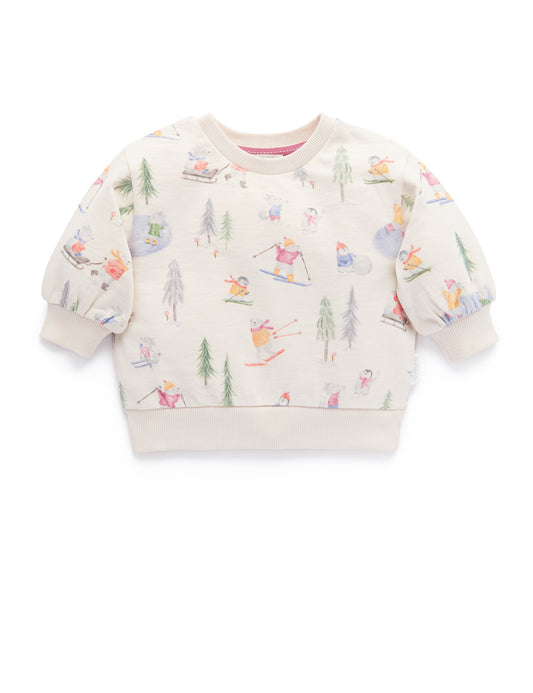 Purebaby Purebaby WINTER PLAY WINDCHEATER snow play print PB1039W23