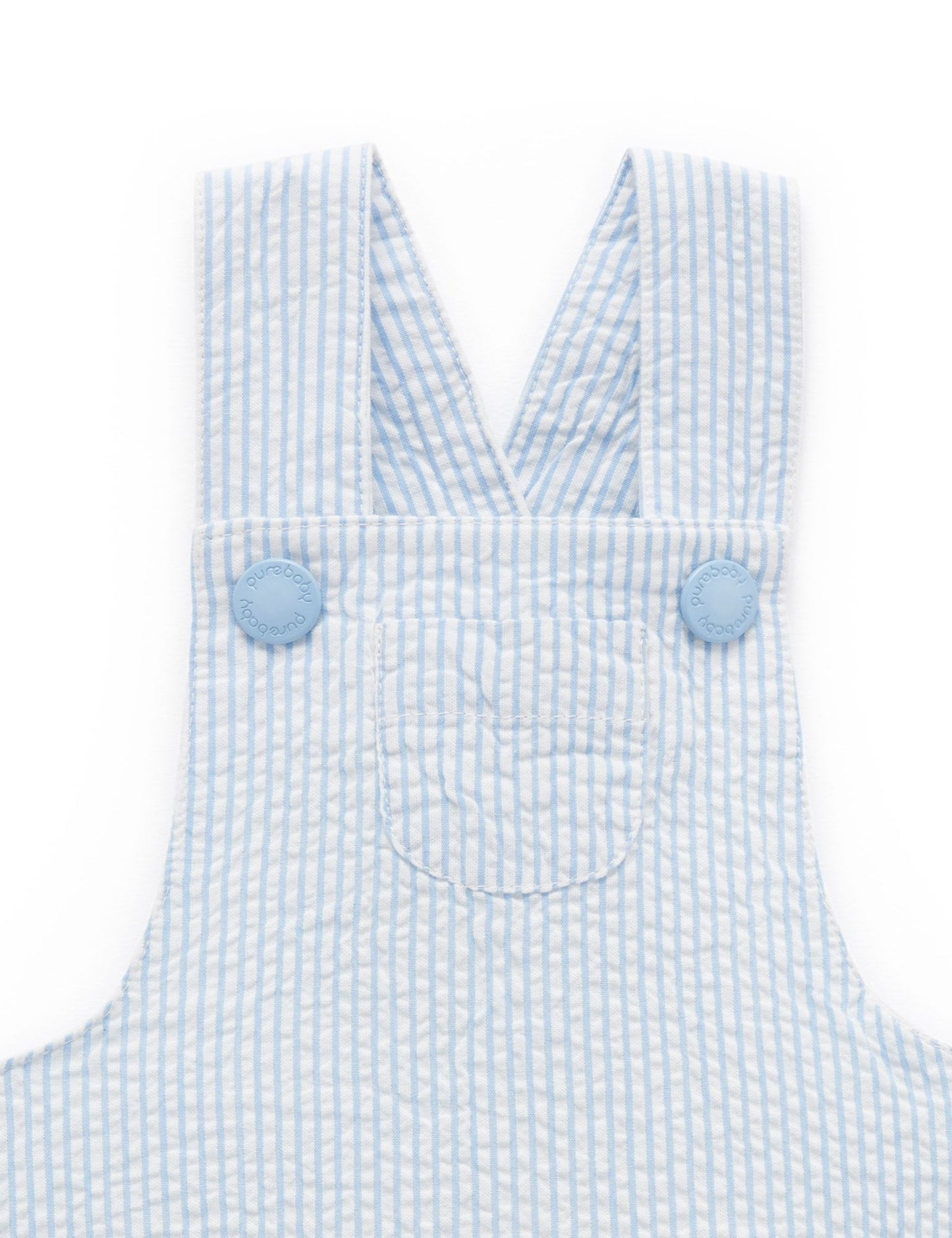 purebaby ピュアベビー Blue Stripe Overall PN1053S20