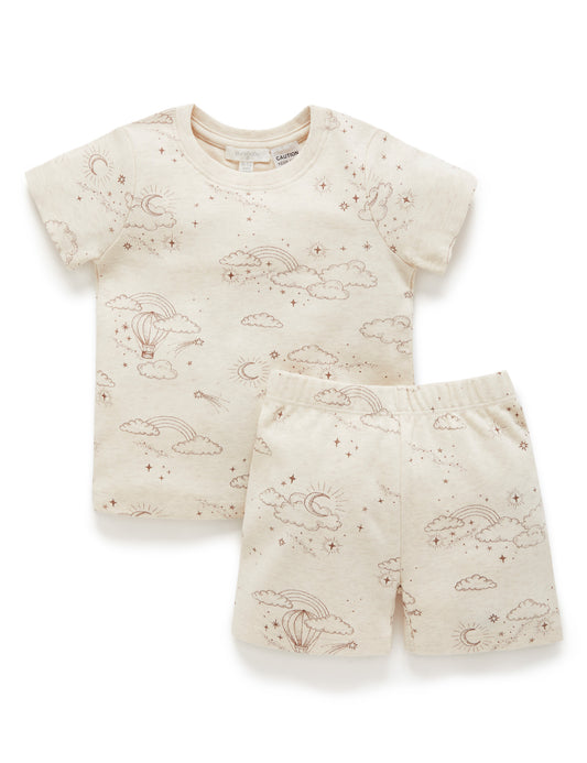 【5 last one】Purebaby ピュアベビー MATCHING SHORT PJ SET PS5005S21