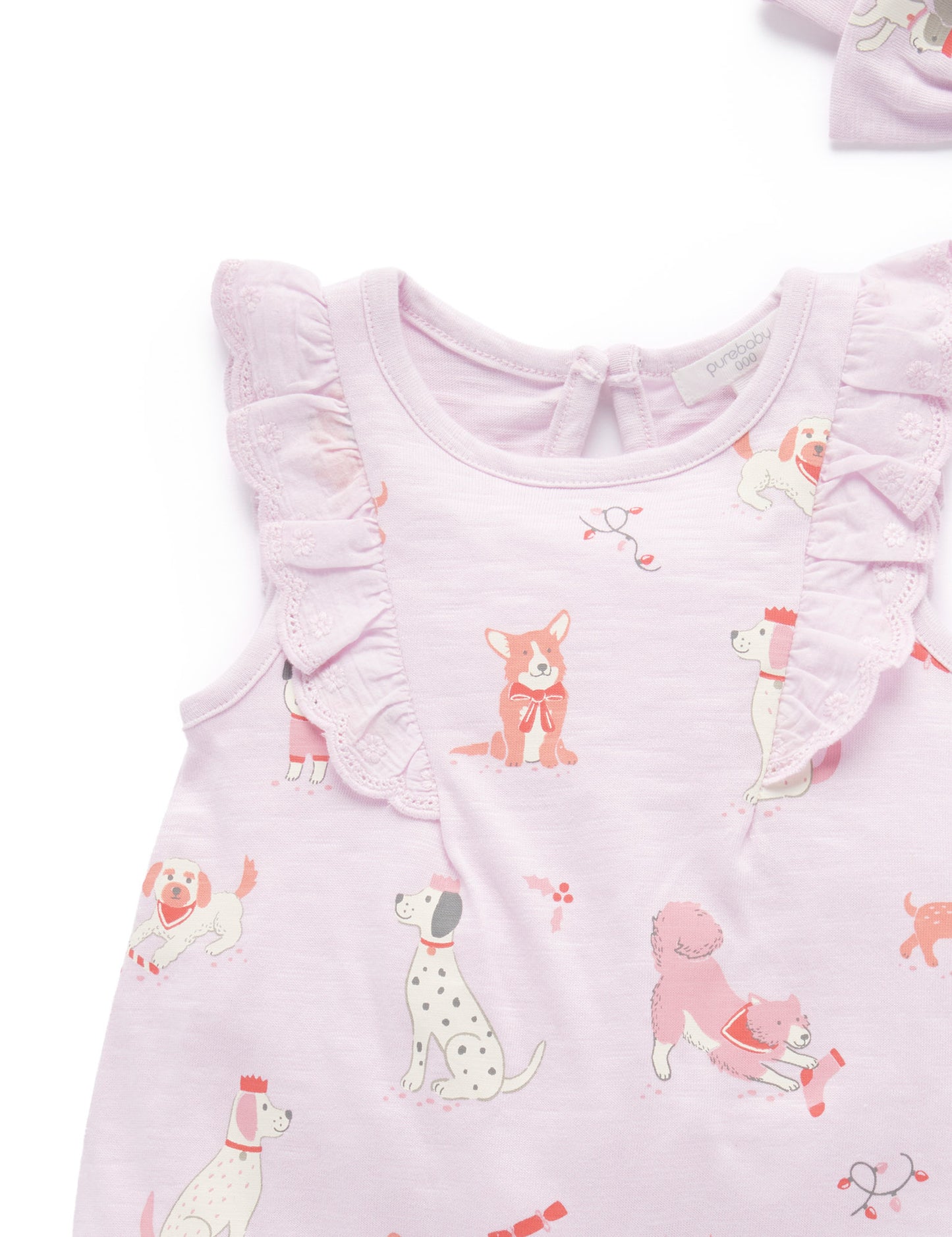 Purebaby Pure Baby FESTIVE ROMPER 2 PIECE SET PN3003S22