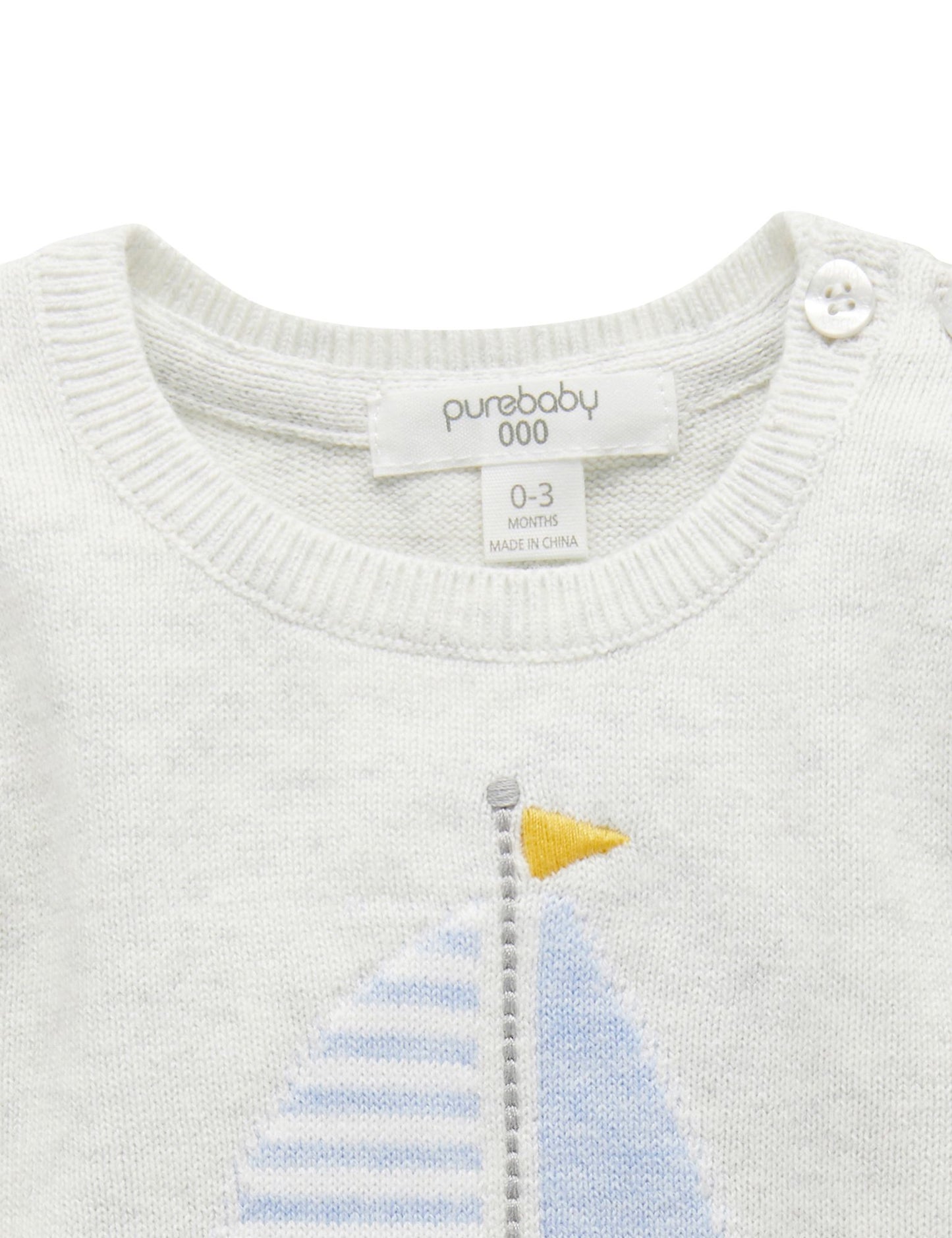 【0 last one】Purebaby ピュアベビー SEASIDE JUMPER PN1002S20