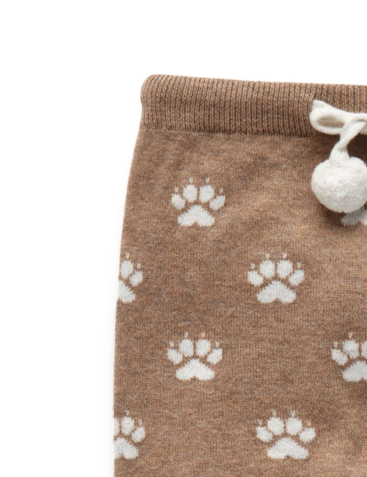 【0 last 1】Purebaby ピュアベビー ARCTIC LEGGINGS bear paw jacquard PN1032W23