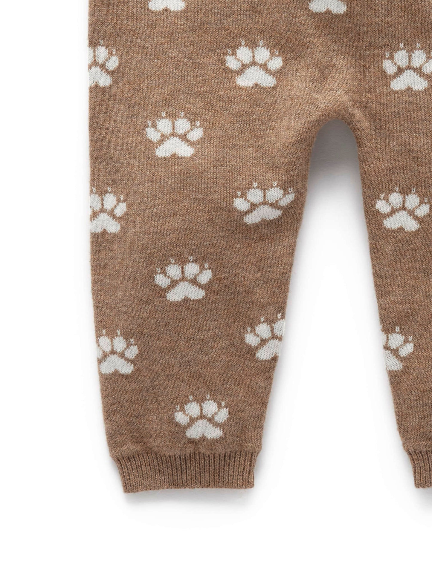 【0 last 1】Purebaby ピュアベビー ARCTIC LEGGINGS bear paw jacquard PN1032W23