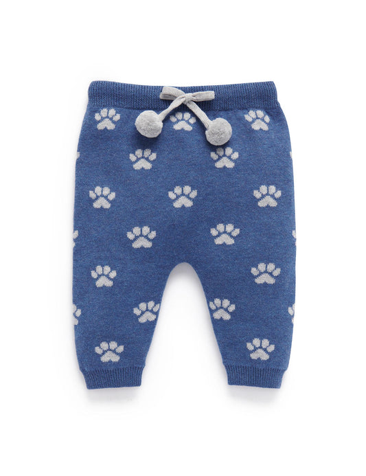 【0 last 1】Purebaby ピュアベビー ARCTIC LEGGINGS husky paw jacquard PN1032W23