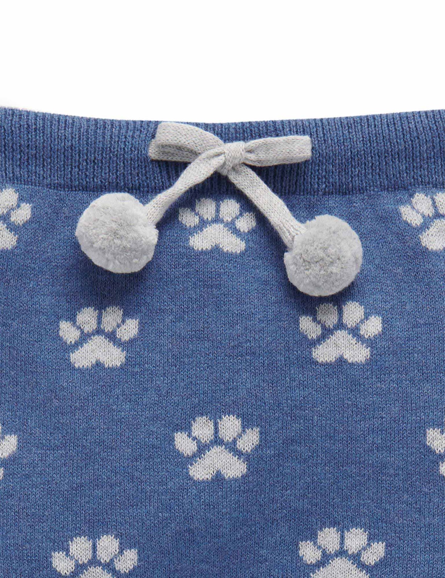 【0 last 1】Purebaby ピュアベビー ARCTIC LEGGINGS husky paw jacquard PN1032W23