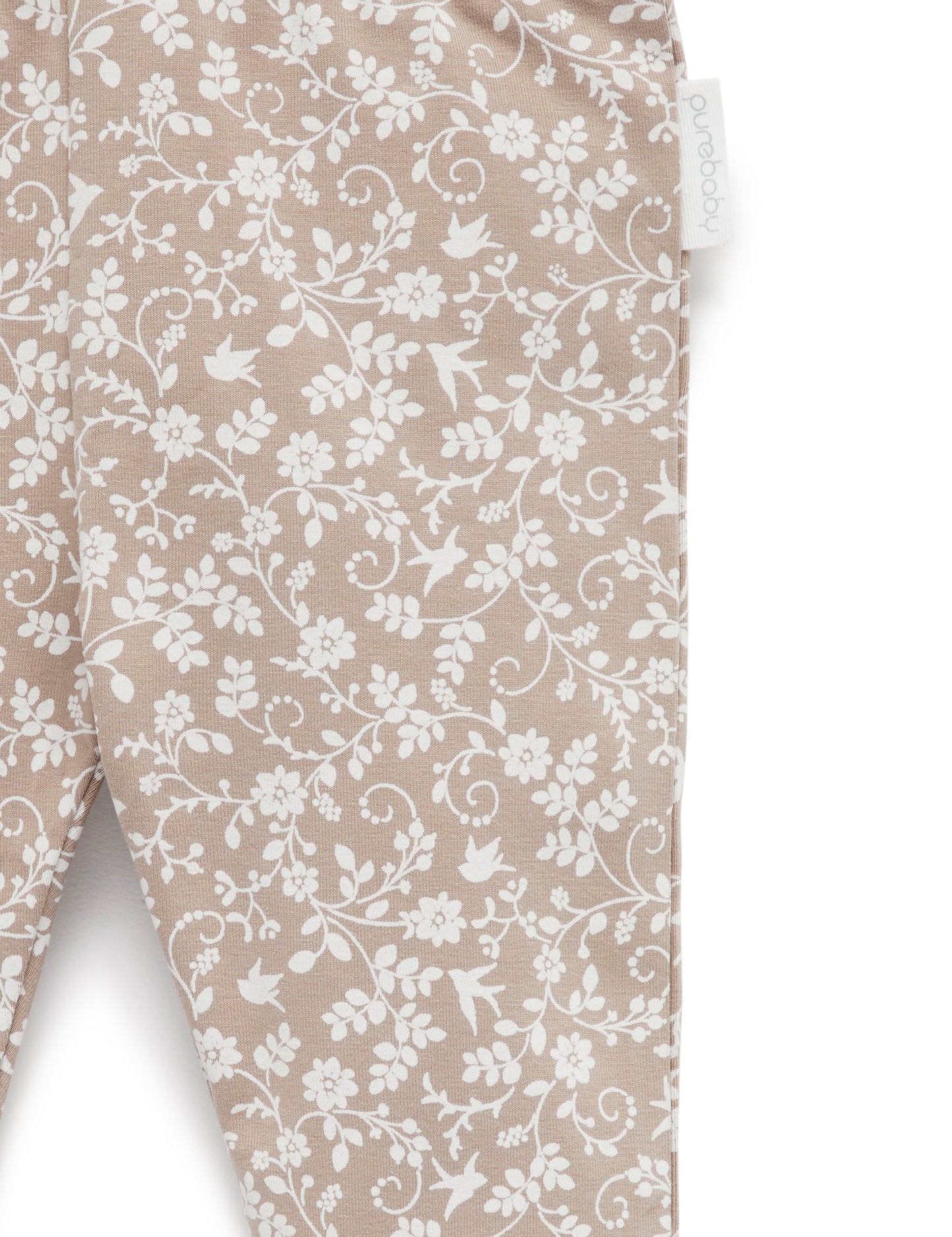 Purebaby BASIC LEGGINGS wild garden print PB1042W21