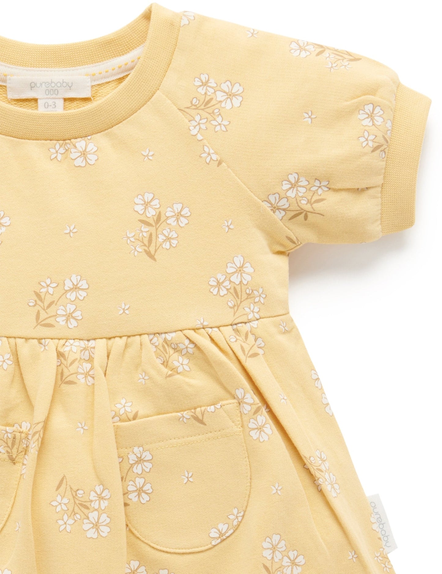 Purebaby Pure baby GATHERED DRESS PD1011S22