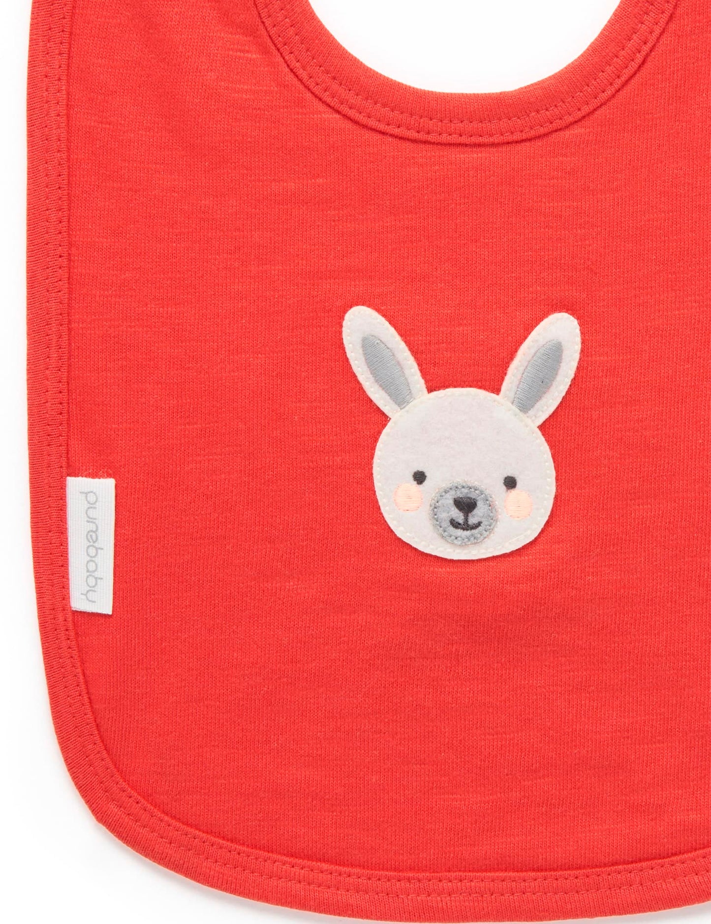 Purebaby ピュアベビー BUNNY BIB PN1000W23