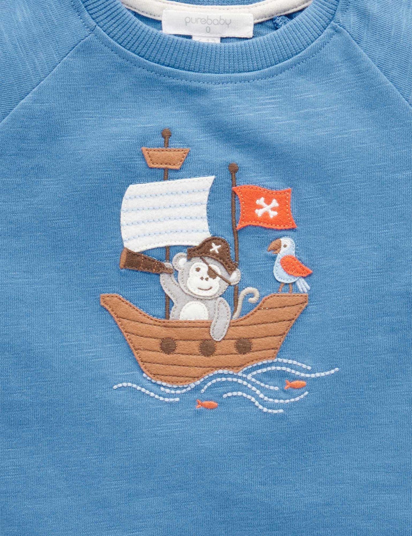 Purebaby Pure Baby HIGH SEAS RELAXED TEE PB2006S22