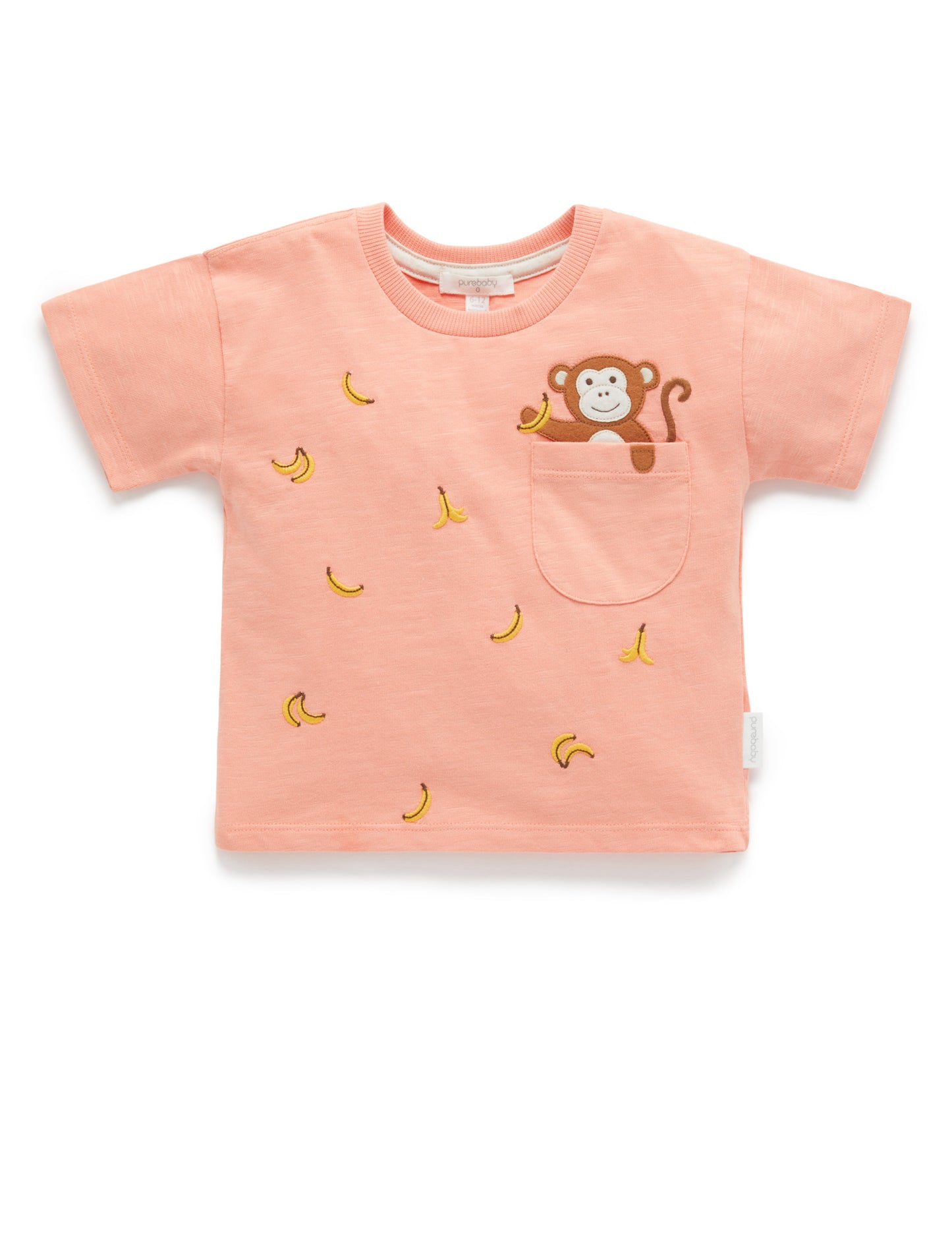 Purebaby Purebaby HUNGRY LITTLE MONKEY TEE PB1017S22