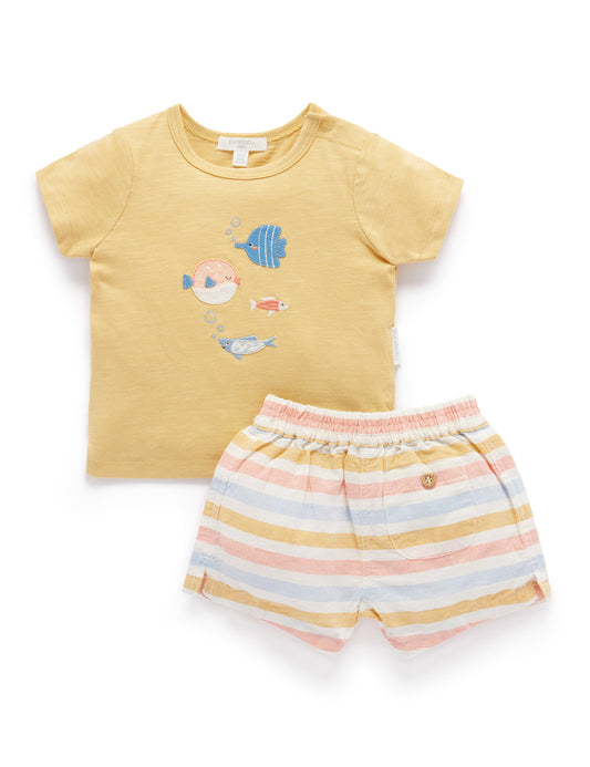 Purebaby ピュアベビー LINEN BLEND SET PN2029S22