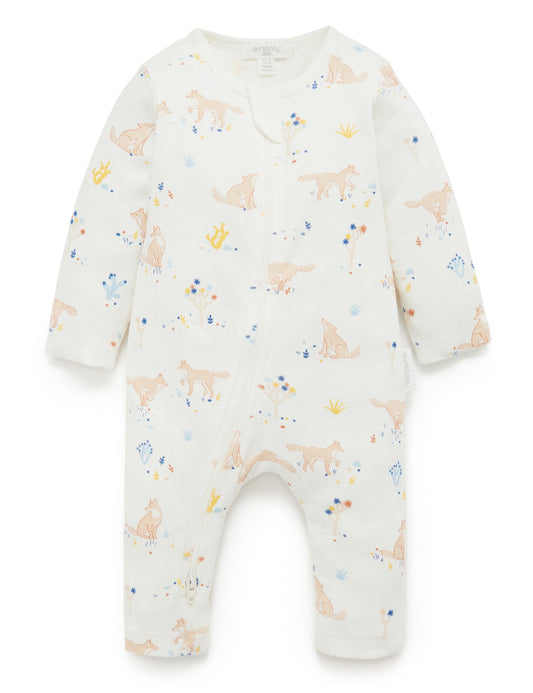 Purebaby ピュアベビー DESERT COYOTE ZIP GROWSUIT PN2055S20