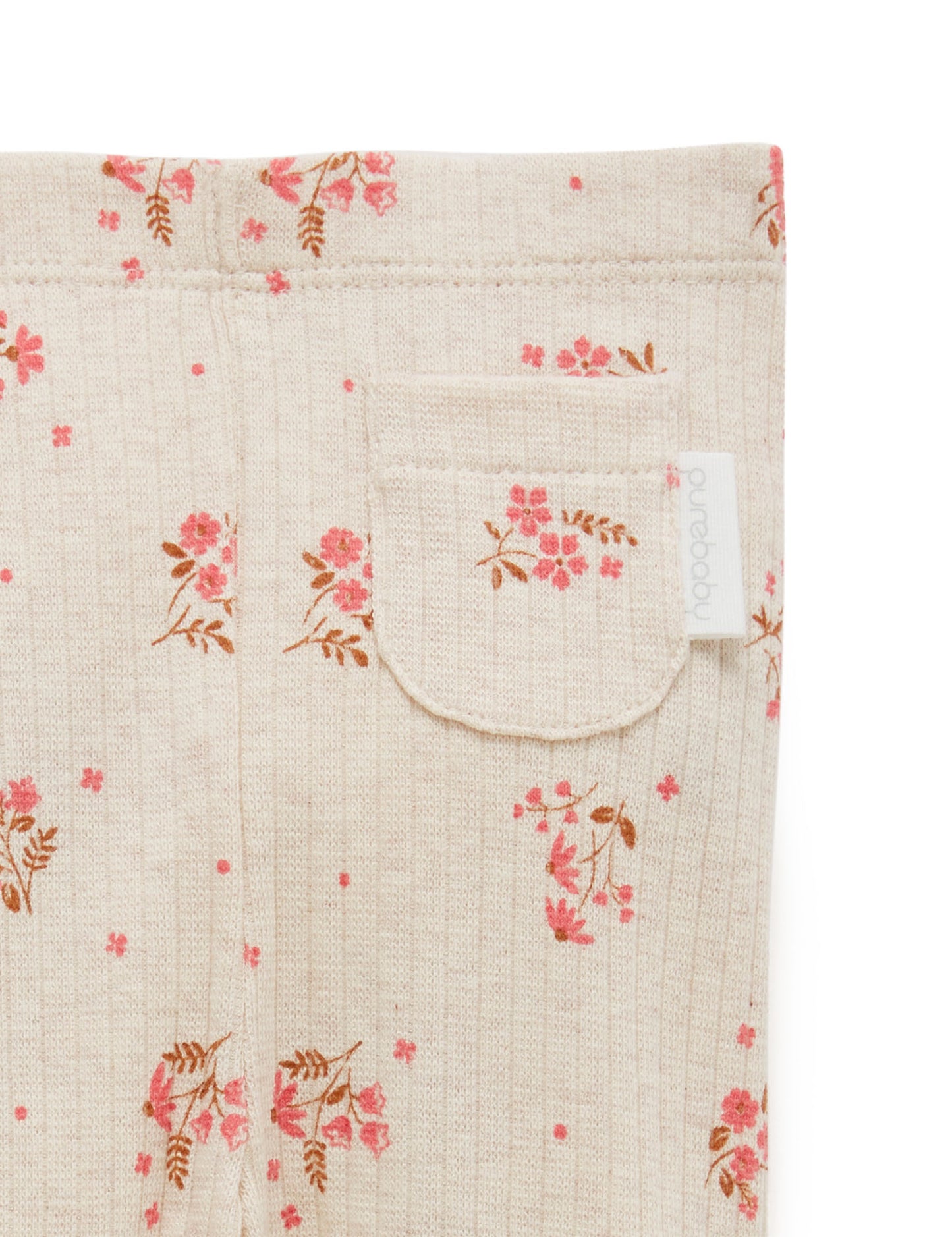 Purebaby ピュアベビー POCKET LEGGINGS posie print PN1003S21