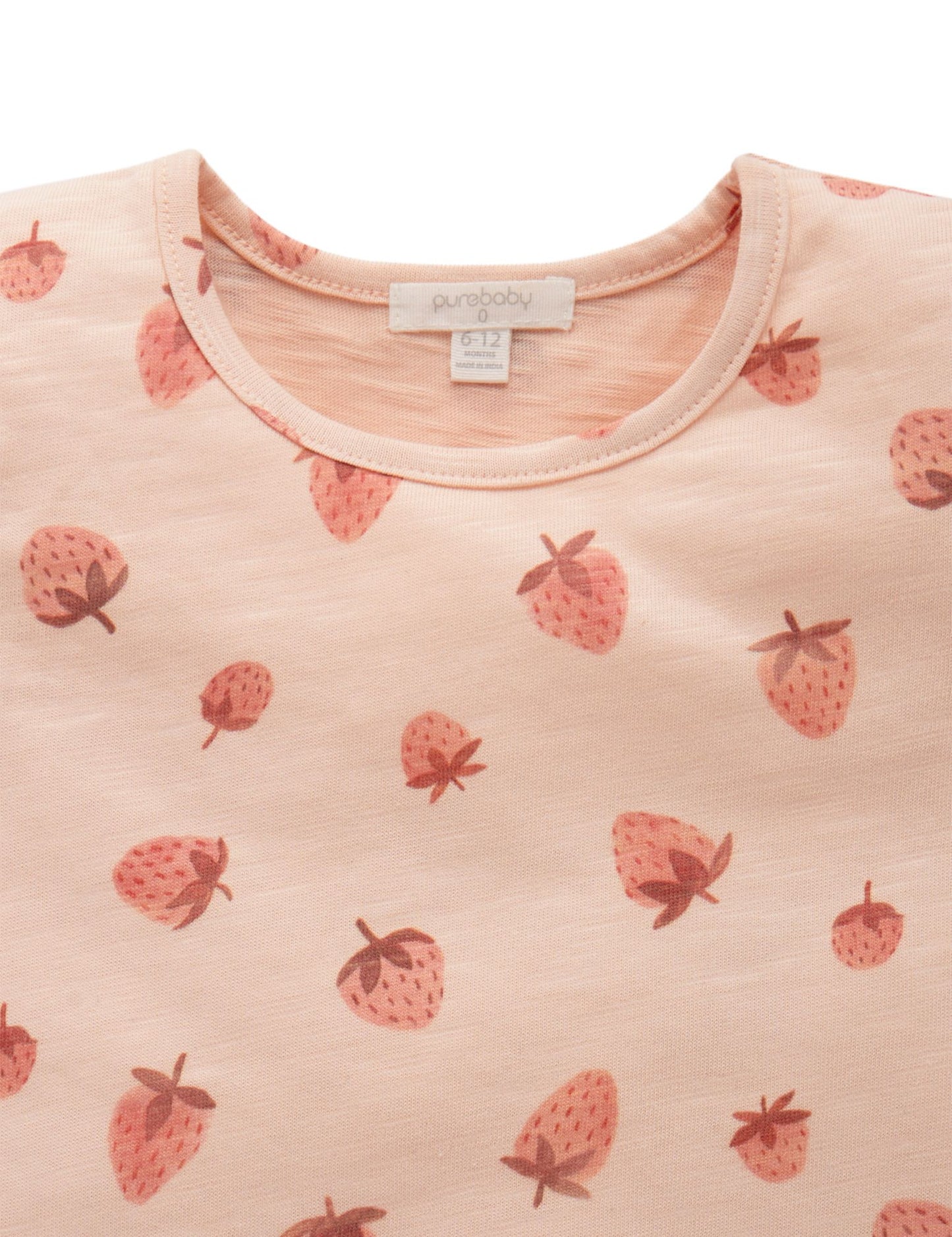 purebaby Pure Baby Basic Ruffle Tee PN1016S21