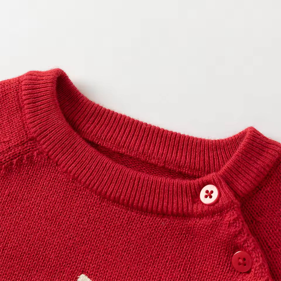 【予約】dave&bella　デイブベラ　ハート刺繍セーター　DB4254247