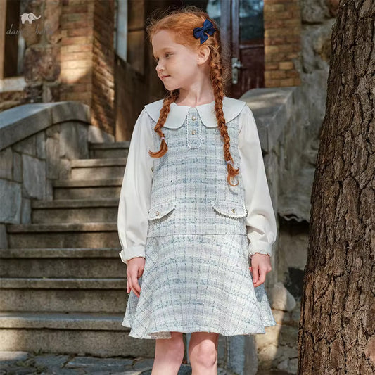 【予約】dave&bella デイブベラ　ツイードジャンパースカート　DK1260562