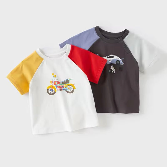 【予約】dave&bella　デイブベラ　乗り物イラストTシャツ　DB2251530