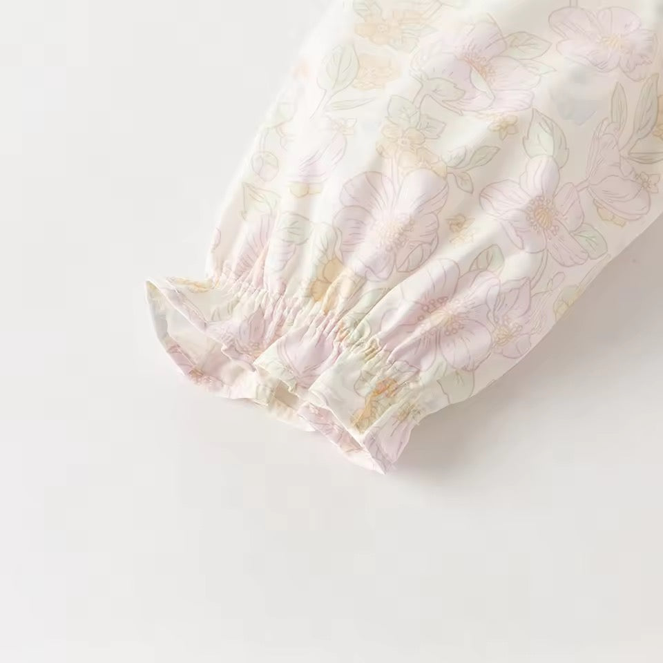 【予約】dave&bella　デイブベラ　フラワー刺繍襟フローラルワンピース　DB1260490