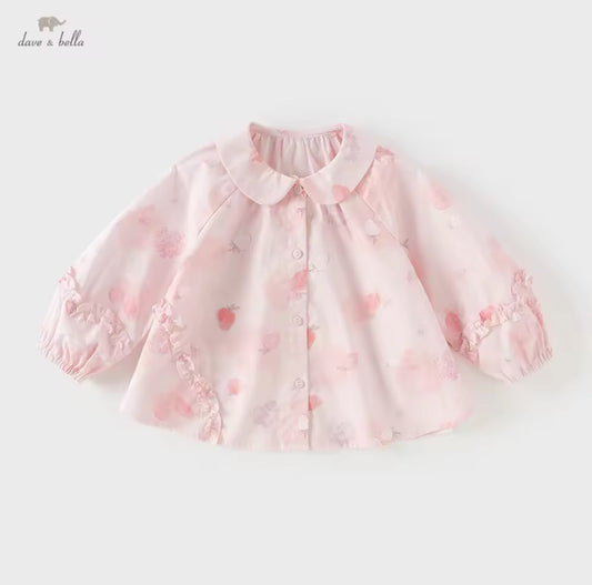 【予約】dave&bella　デイブベラ　フルーツイラストブラウス　DB1260628