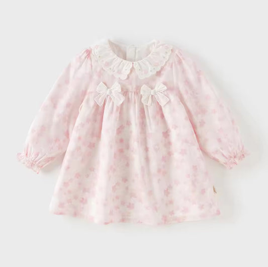 【予約】dave&bella デイブベラ　ピンクフローラルワンピース　DB1260550