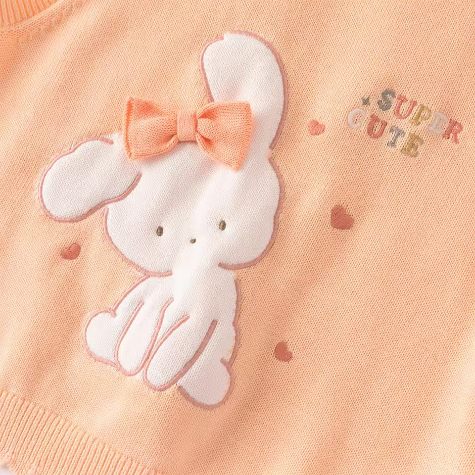 【予約】dave&bella デイブベラ　うさちゃんデザインベスト　DB1260620