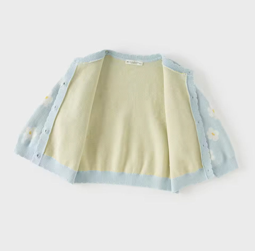 【予約】dave&bella デイブベラ　フラワーデザインカーディガン　DB1260356