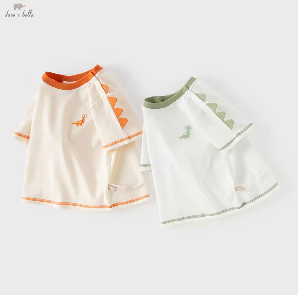 【予約】dave&bella デイブベラ　ダイナソーデザインTシャツ　DB2262427