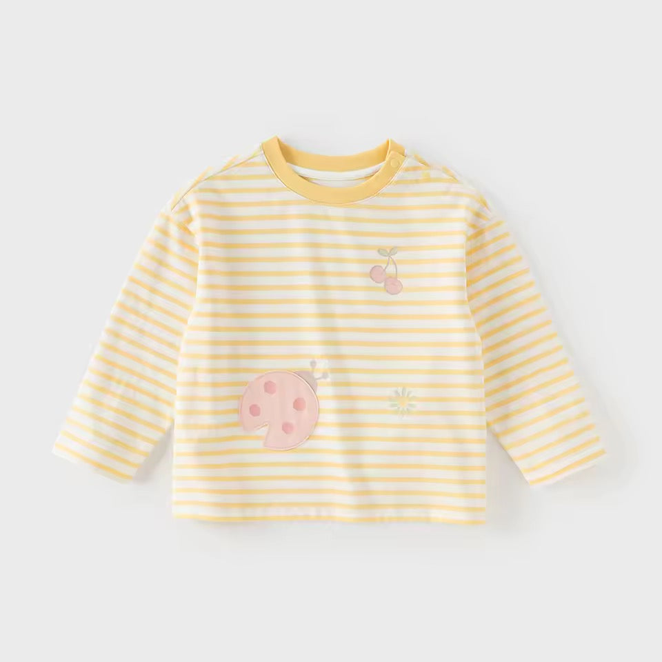 【予約】dave&bella デイブベラ　アニマルデザインボーダートップス　DB1260806