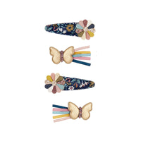 【MIMI&LULA】WINTER FLORA BUTTERFLY CLIP PACK ヘアアクセサリー ヘアピン ヘアクリップ