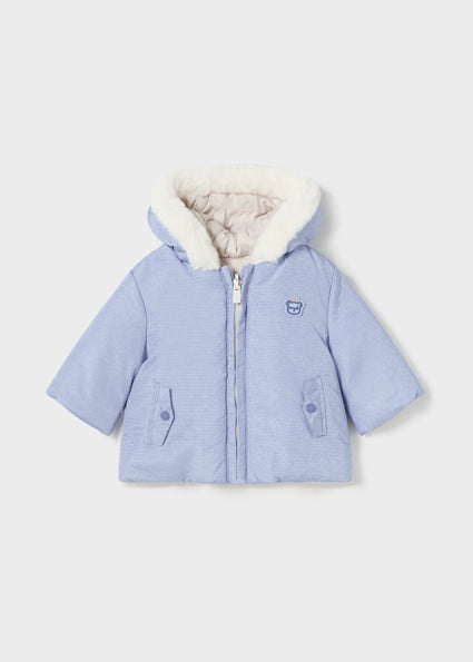 Mayoral winter blue reversible coat 