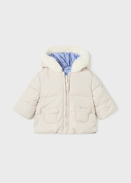 Mayoral winter blue reversible coat 