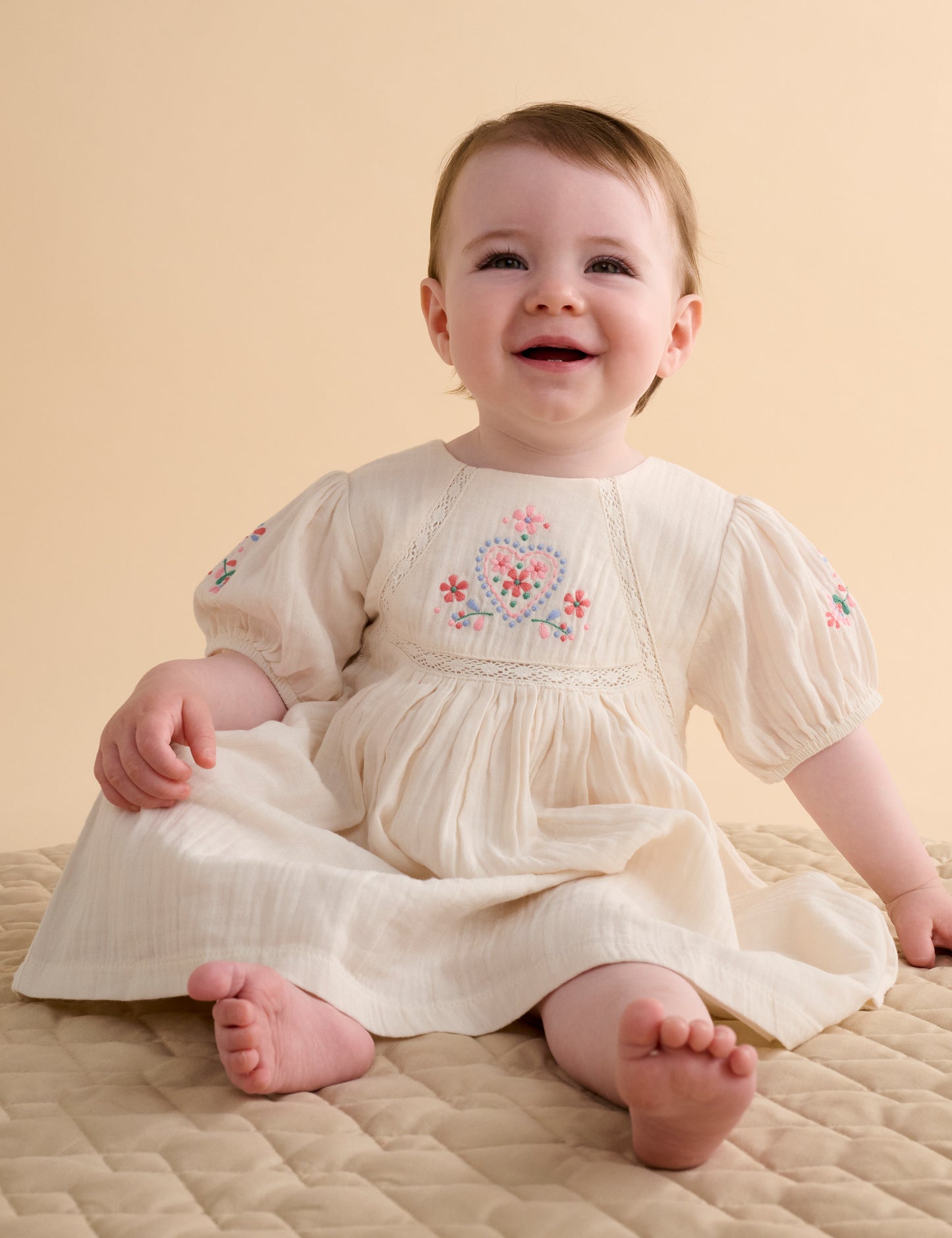 Purebaby ピュアベビー　EMBROIDERED DRESS　PB1068S25