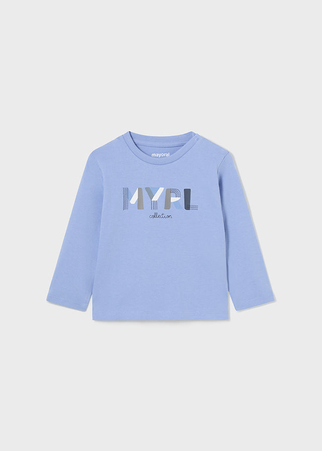 Mayoral マヨラル L/s basic t-shirt Sky blue 108