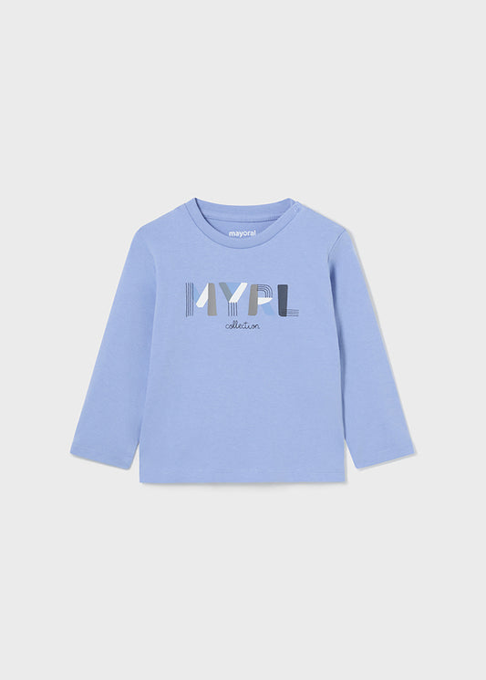 Mayoral マヨラル L/s basic t-shirt Sky blue 108