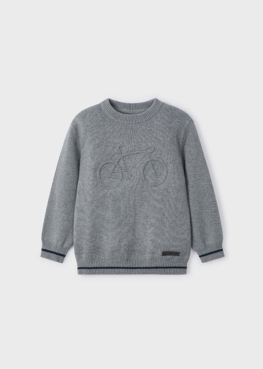 Mayoral マヨラル Embossed jersey 4341 Anchor gra