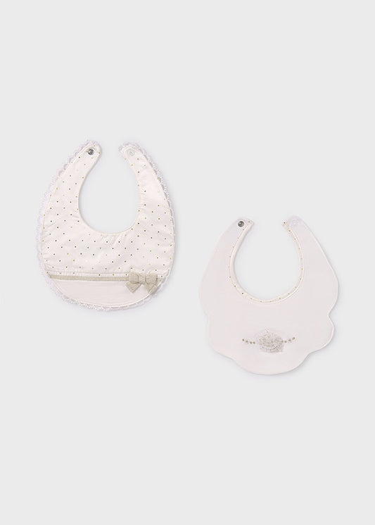 Mayoral マヨラル 2 bibs set Natural 9486