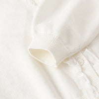 【予約】dave&bella　デイブベラ　バタフライ刺繍ホワイトカーディガン　DB1248235