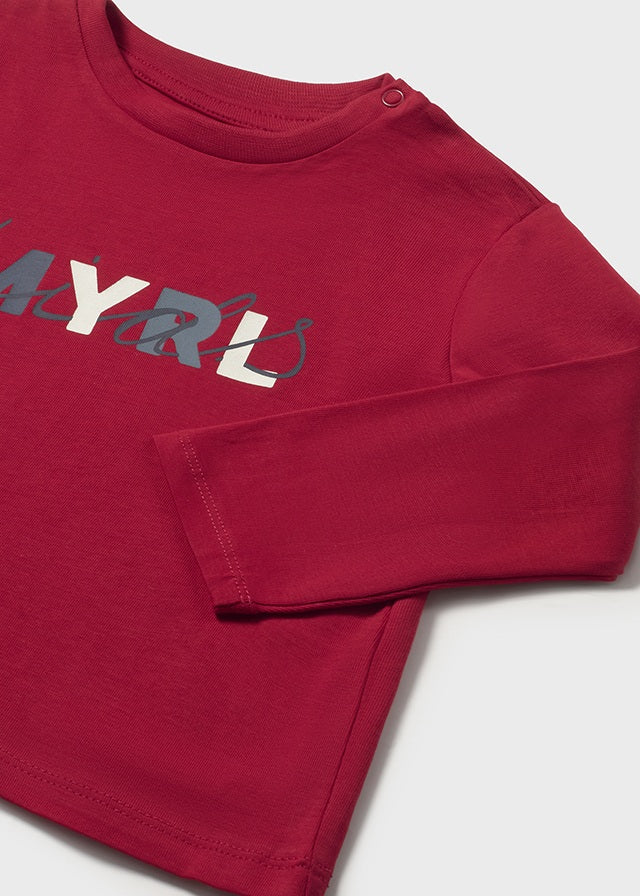 Mayoral　マヨラル　Baby logo tops red