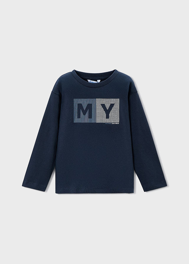 Mayoral　マヨラル　Kids logo tops　Navy