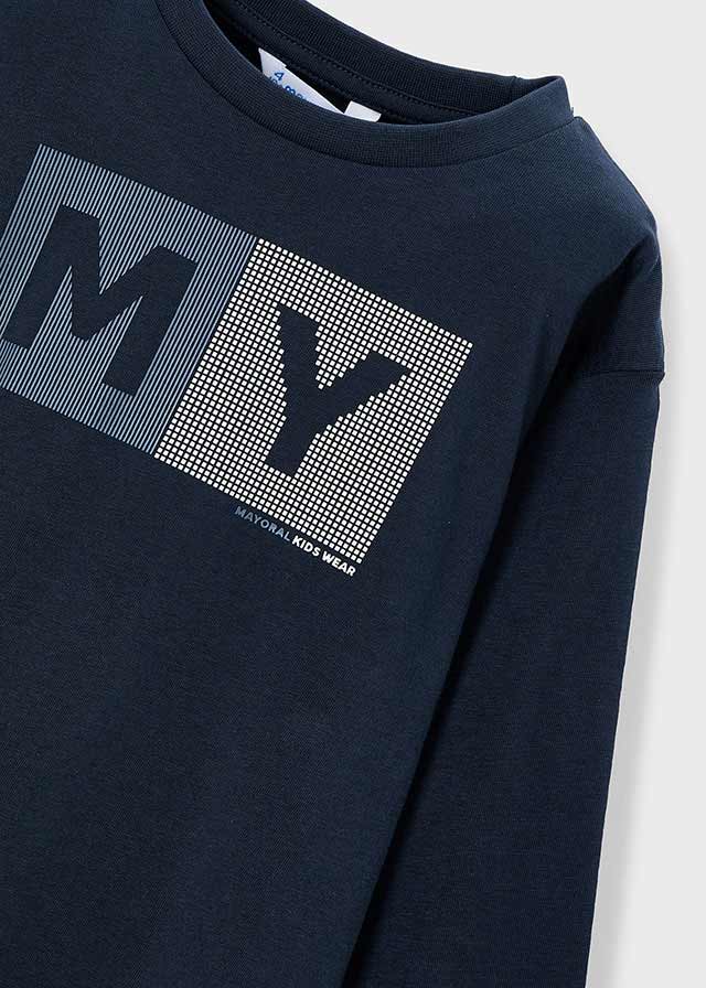 Mayoral　マヨラル　Kids logo tops　Navy