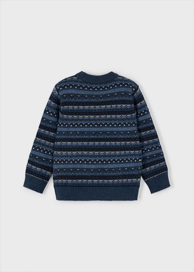 Mayoral　マヨラル　Jacquard jumper　Steel