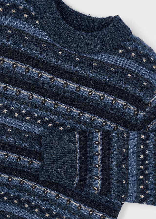 Mayoral　マヨラル　Jacquard jumper　Steel