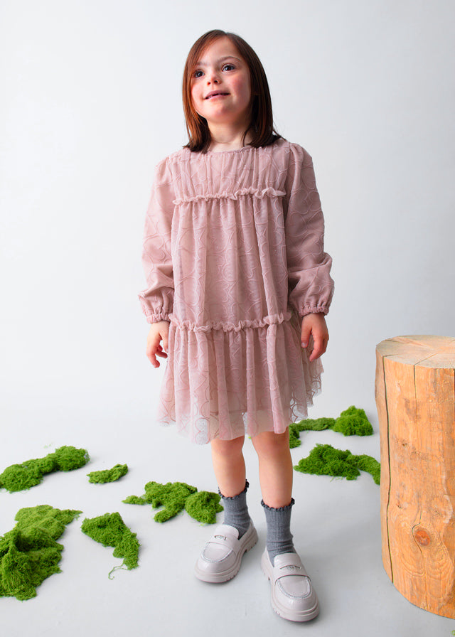 Mayoral　マヨラル　Tulle printed dress
