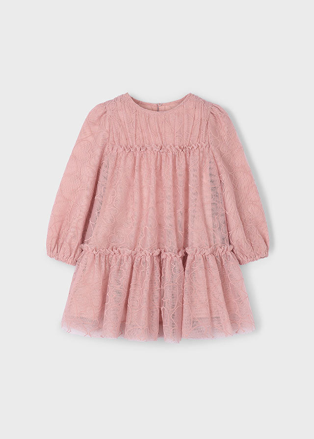 Mayoral　マヨラル　Tulle printed dress