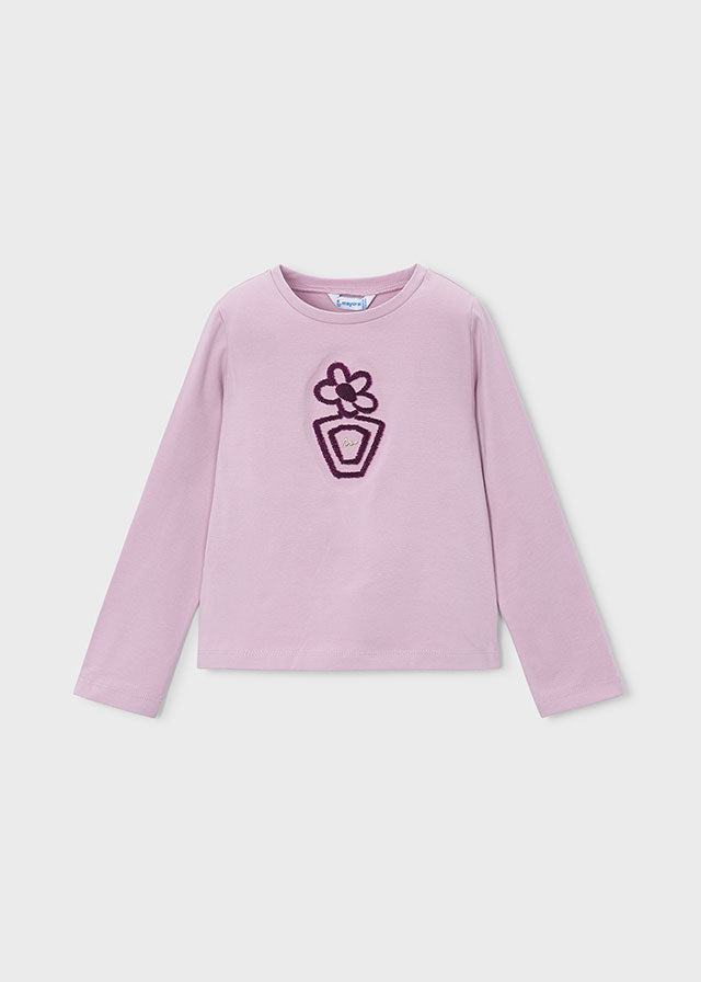 Mayoral マヨラル　L/s basic t-shirt　ロンT　Mauve
