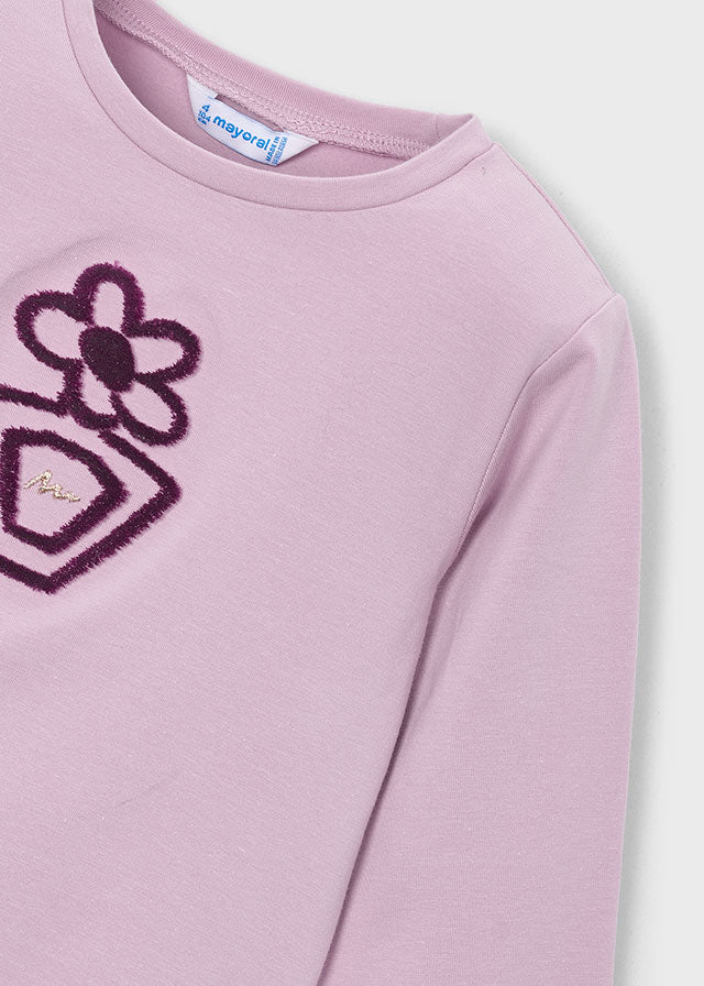 Mayoral マヨラル　L/s basic t-shirt　ロンT　Mauve