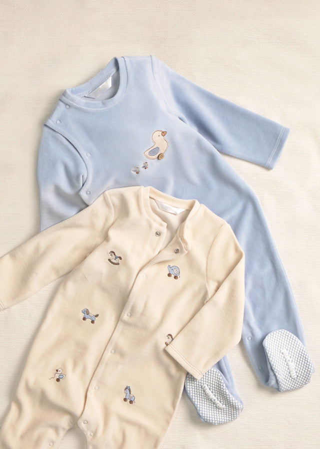 Mayoral　マヨラル　2 Pcs velour onesie