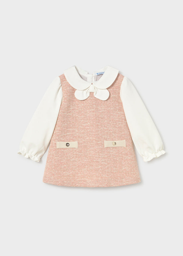 Mayoral　マヨラル　Tweed-knit combined dress