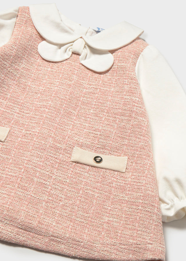 Mayoral　マヨラル　Tweed-knit combined dress
