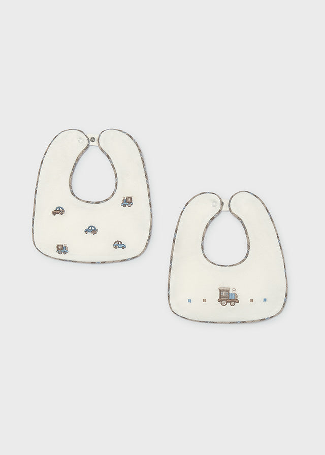 Mayoral　マヨラル　2 bibs set　スタイ　くるま　汽車
